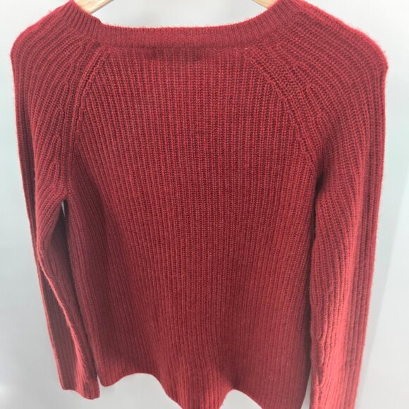 Lord & Taylor Red Cashmere Classic Boatneck Sweater XS - Picture 2 of 9